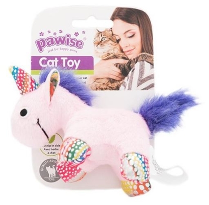 Picture of Pawise Cat toy-unicorn with catnip